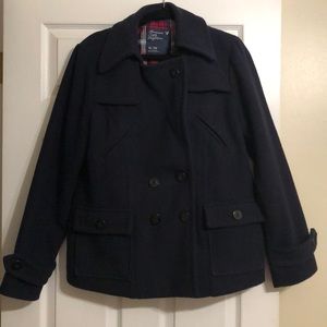American Eagle Navy Blue Wool Peacoat size XL